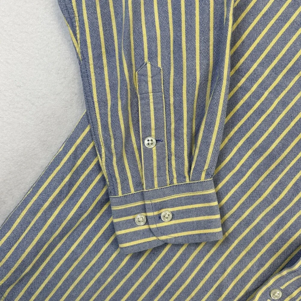 Ralph Lauren Shirt Boys 20 Stripe Button Down Long Sleeve Flesh Pony Logo Casual